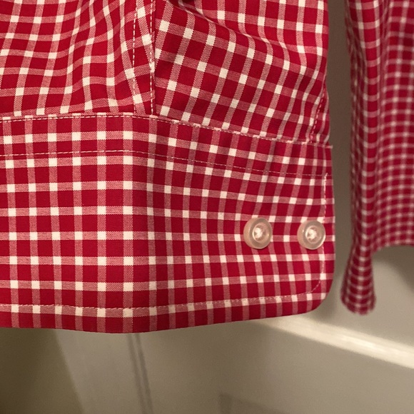 Jos A Bank Red & White Button Down Collar Shirt - Picture 4 of 6